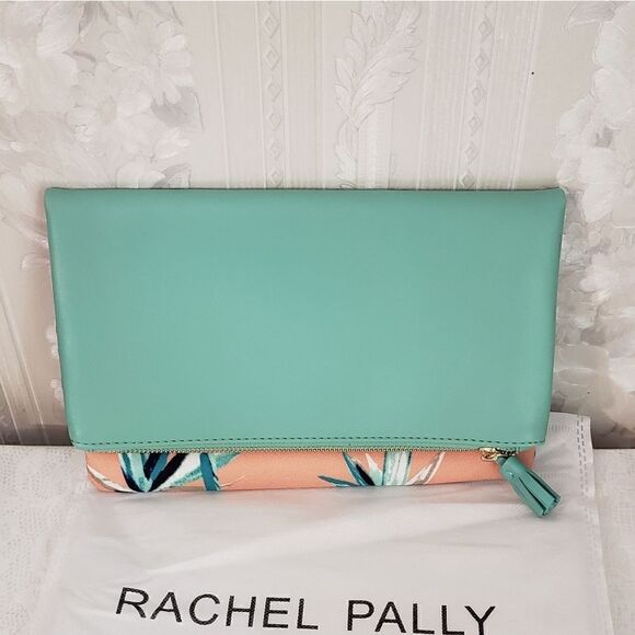 Rachel Pally Foldable Floral Reversible Cluch NWOT - Picture 2 of 6